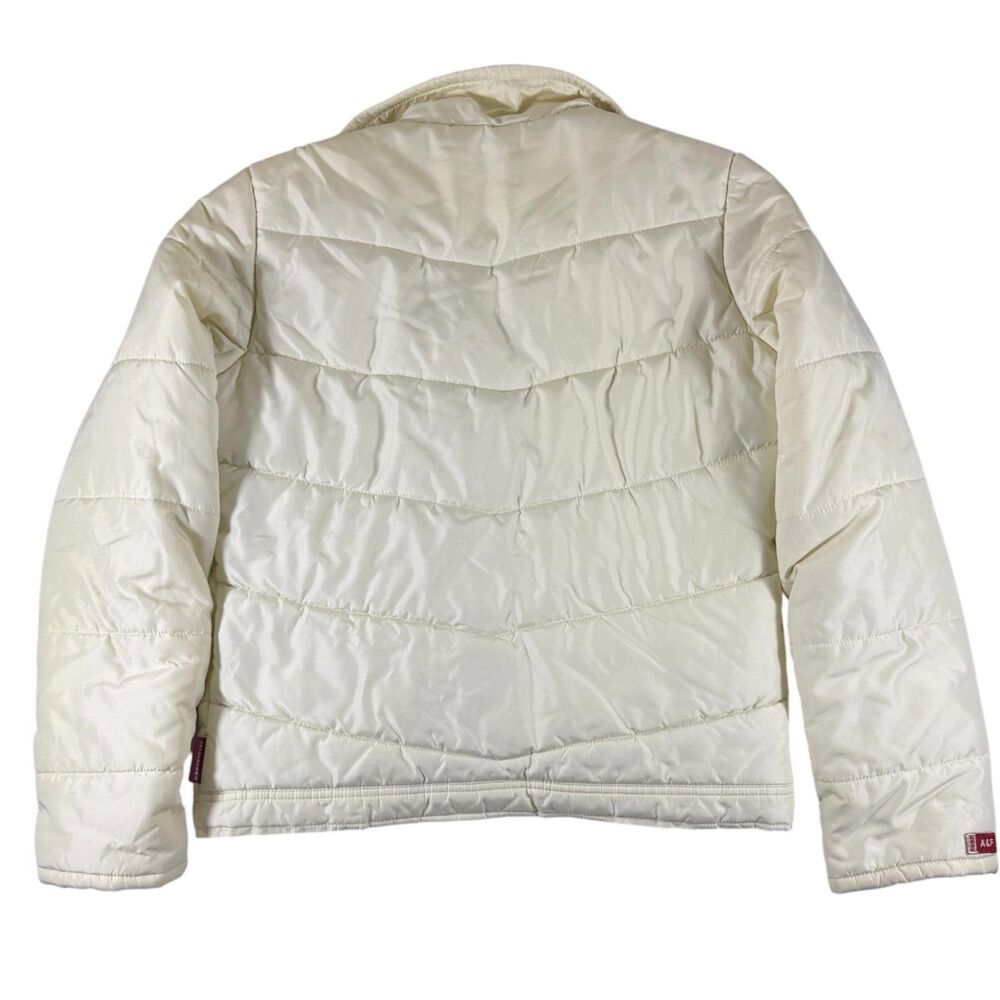 Abercrombie & Fitch Ivory Puffer Cozy Jacket Size Small - Picture 2 of 7